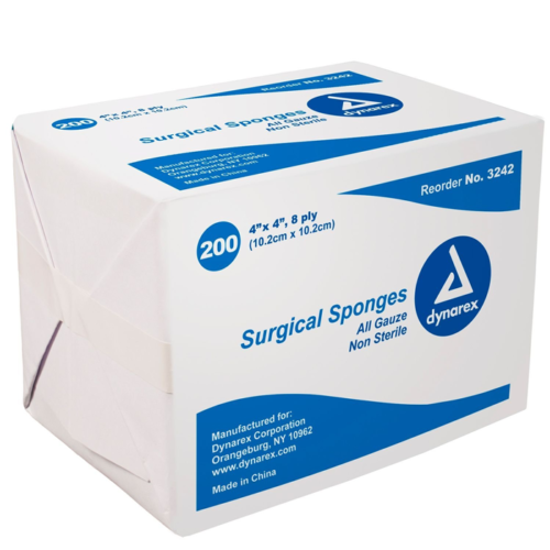 Gauze Sponges - Non-Sterile - 4X4 200 pack