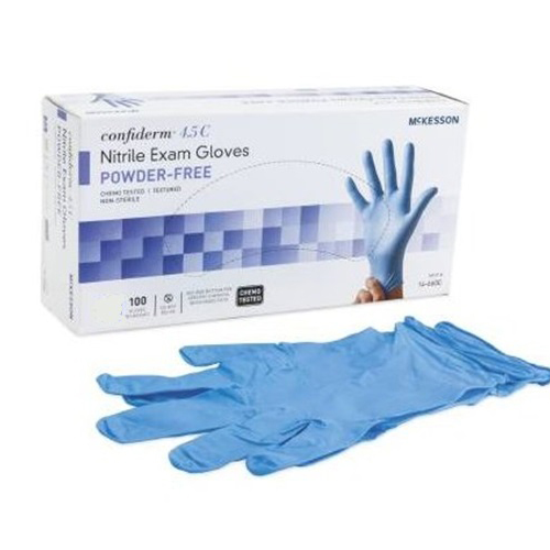 Medline Extra-Large Blue Nitrile Powder-Free Gloves – Box Of 100 – EXLBK